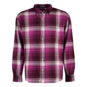 Flannel Checked Skjorte med Frontlomme