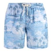 Solnedgang Print Badeshorts