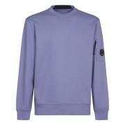 Diagonal Raised Fleece Crew Neck Sweatshirt