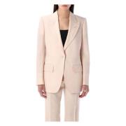 Blush Peak Lapel Blazer