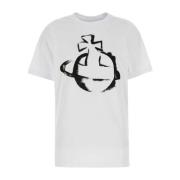 Oversize Hvid Bomuld T-shirt