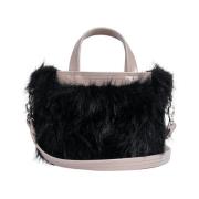 Faux Fur Crossbody Mini Taske