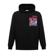 Neon Universe Sweatshirt med Snørehætte