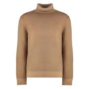 Ribstrikket turtleneck sweater