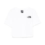 Hvid Crew Neck Logo T-shirt