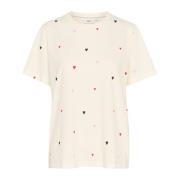 Johanna T-shirt Ice Multi Hearts