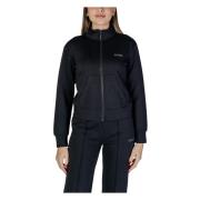 Sort Zip-Up Langærmet Sweatshirt