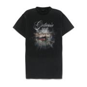 Getaria Print Oversized Bomuld T-shirt