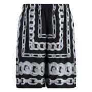 Silke Medusa Chain Print Shorts