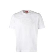 Præget Oval Logo Crew-neck T-shirt