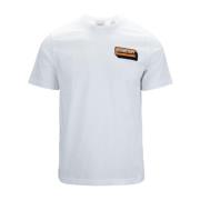 Herre Slip-On T-Shirt med Logo Patch