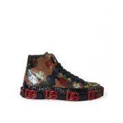 Luksus High-Top Sneakers med Camouflage Print