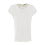 Klassisk Crew Neck T-shirt med Lurex-detaljer