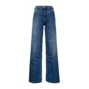 Elefant flare jeans med knaplukning