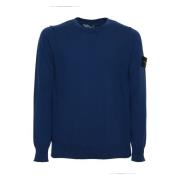 Blå Crew Neck Sweater