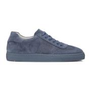 Suede sneakers i blå farve