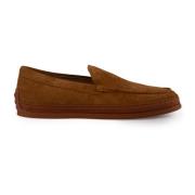 Brun Ruskind Slip-On Mokkasiner Sko