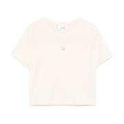 Ecru Crew Neck T-shirts og Polos