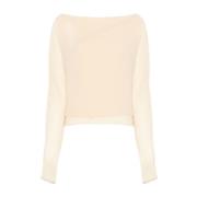 Beige Dolman Sleeves Sweater