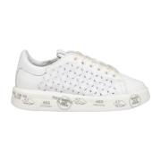 Blomstret Hvide Sneakers