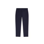 Navy Blue Bomuld Blandet Bukser