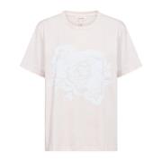 Mauve Chalk Rose Print T-shirt