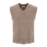 Chunky Rib Strikket Alpaka Sweater Vest