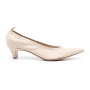 Beige Læder Iris Pumps 50mm Hæl