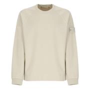 Beige Bomuld Crewneck Sweatshirt