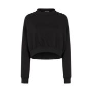 Logo Broderet Cropped Sweatshirt