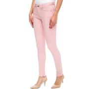 Pink Højtaljede Slim Fit Bukser