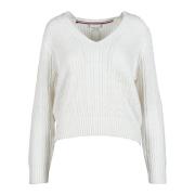 Strikket Kabel Pullover Sweater