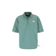 Flettet polyester polo skjorte