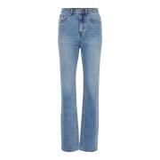 Vintage Wash Straight Leg Jeans