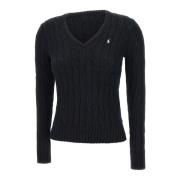 Sort Klassisk Pima Bomuld Pullover Sweater