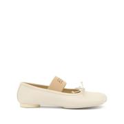 Beige Ballerina Flats til Kvinder