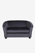 Måna Kids Sofa - Black / Dark Grey Velvet