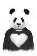 Pelcasa - Plakat Lovely Panda - Hvid - Posters - - Homeroom