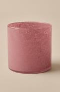 &Home - Lysestage/krukke Ruby Large højde 15 cm - Rosa - Lysestager & ...