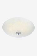 FLEUR Plafond LED hvid/krom, 43 cm