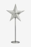 PR Home - Bordlampe NORDIC STAR ON BASE, 63 cm - Sølvfarvet - Adventss...