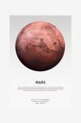 Malerifabrikken - Poster Mars Light - Hvid - Posters - - Homeroom