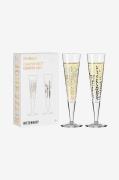 Champagneglas Goldnacht 2-pak