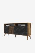 Hanah Home - Aflastningsbord Milana 160 cm - Brun - Skænke & sideboard...