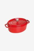 Staub - Gryde La Cocotte oval 33 cm, 6,7 l - Rød - Gryder & kasserolle...