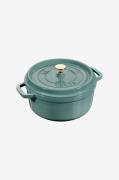 Staub - Gjutjärnsgryta 24 cm - Grøn - Gryder & kasseroller - - Homeroo...