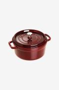 Staub - Gryde La Cocotte rund 24 cm, 3,8 l - Rød - Gryder & kasserolle...