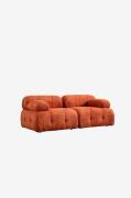 Hanah Home - 2-sæders sofa Muffin - Orange - 2-pers. sofaer - - Homero...