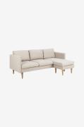 NORDFORM - Sofa 2-pers. med chaiselong Milly - Natur - 2-pers. sofaer ...