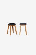 Wood Furniture - Skammel i egetræ, Stool Soft - Brun - Skamler - - Hom...